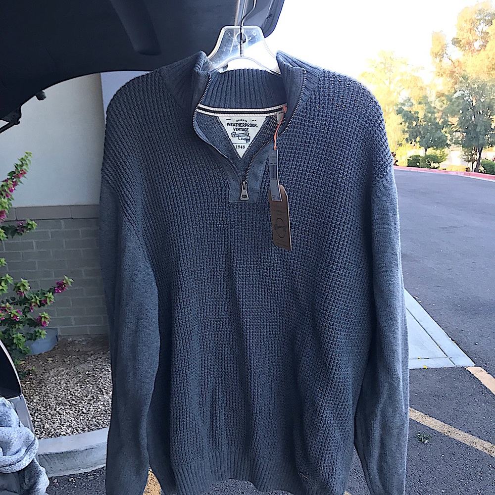 This is a brand new weatherproof vintage quality piece. Retailed for 80.